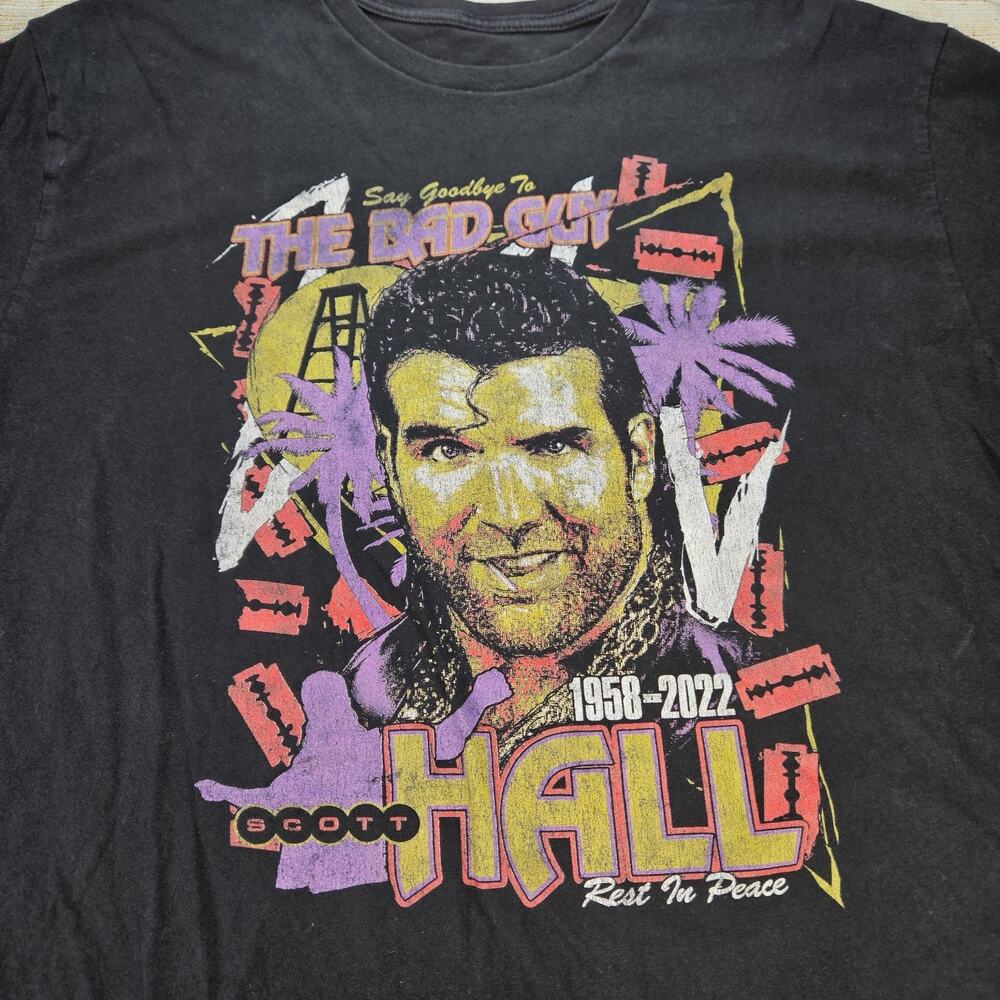 WWE WWF Razor Ramon Scott Hall Memorial T Shirt Size XL Long Tee